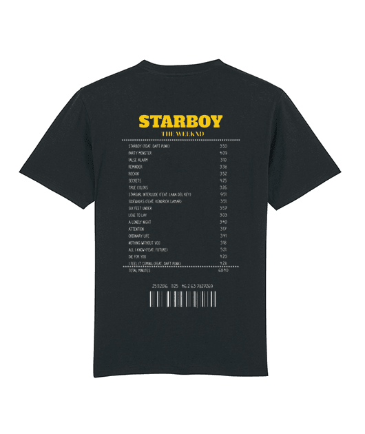 T-SHIRT RECEIPT THE WEEKND