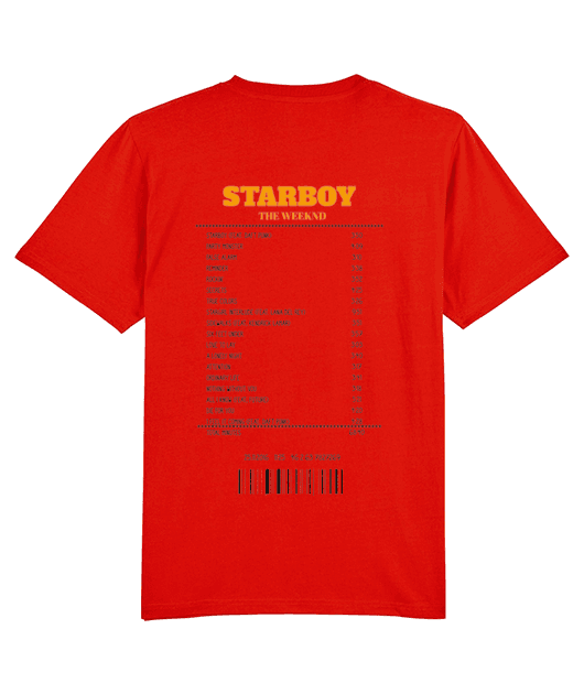 T-SHIRT RECEIPT THE WEEKND 