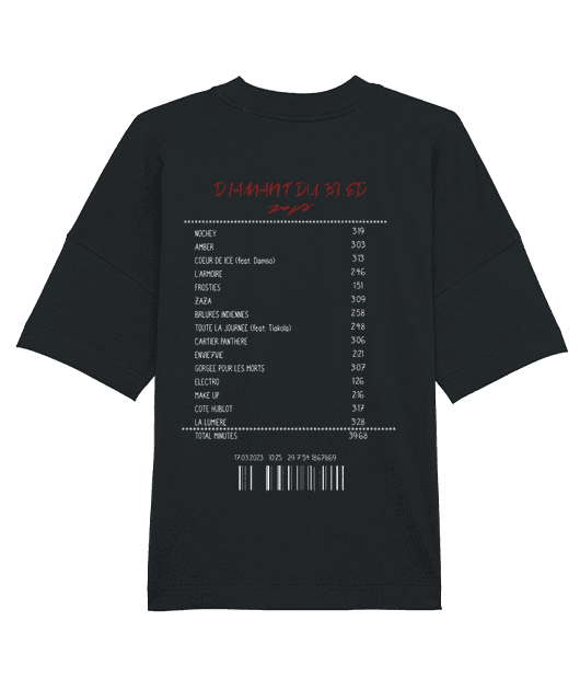 T-SHIRT OVERSIZE RECEIPT ZOLA