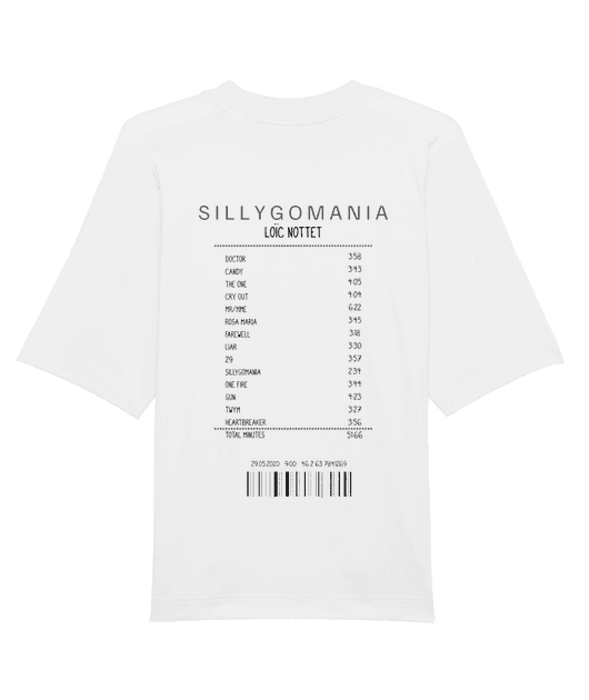 T-SHIRT OVERSIZE RECEIPT LOÏC NOTTET