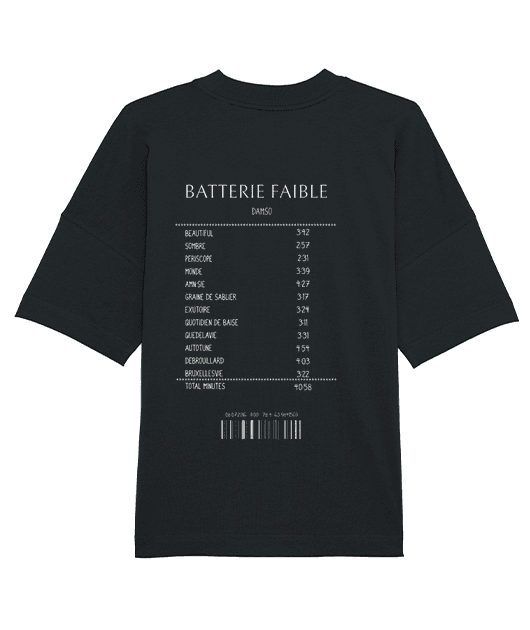 T-SHIRT OVERSIZE RECEIPT DAMSO