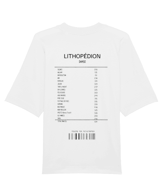 T-SHIRT OVERSIZE RECEIPT DAMSO 