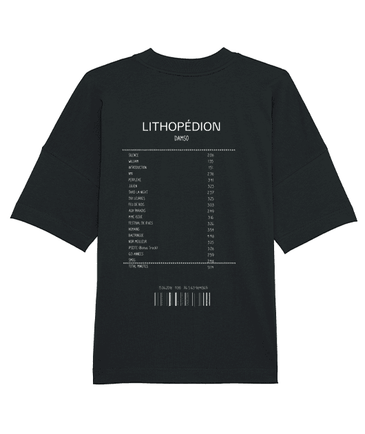 T-SHIRT OVERSIZE RECEIPT DAMSO 