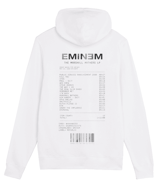 SWEATSHIRT RECEIPT EMINEM