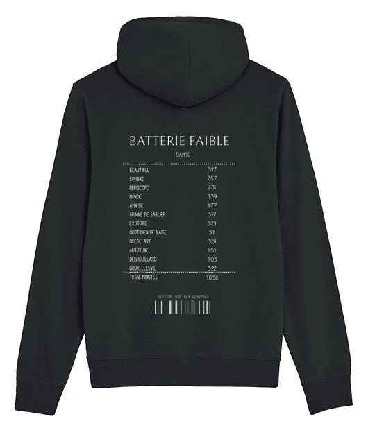 SWEATSHIRT RECEIPT DAMSO