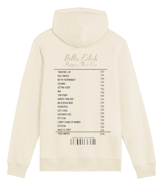 SWEATSHIRT RECEIPT BILLIE EILISH