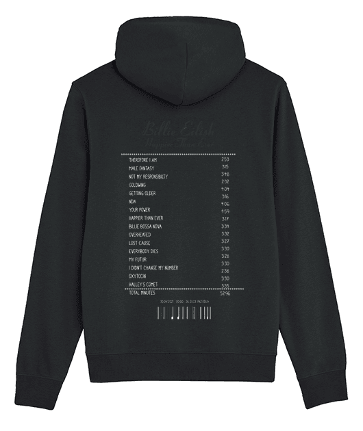 SWEATSHIRT RECEIPT BILLIE EILISH