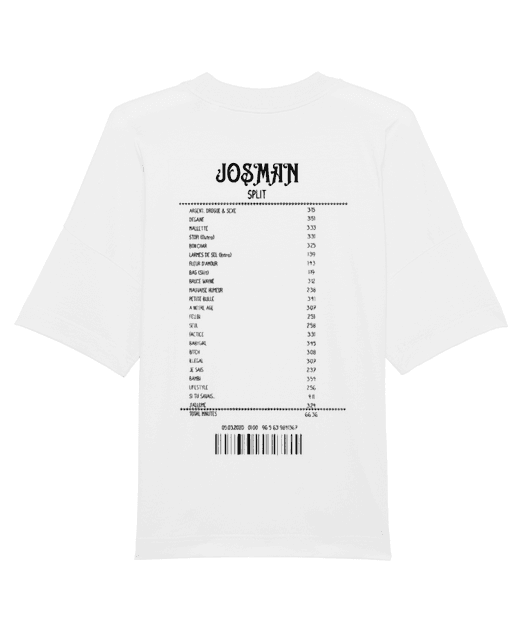 T-SHIRT OVERSIZE RECEIPT JOSMAN