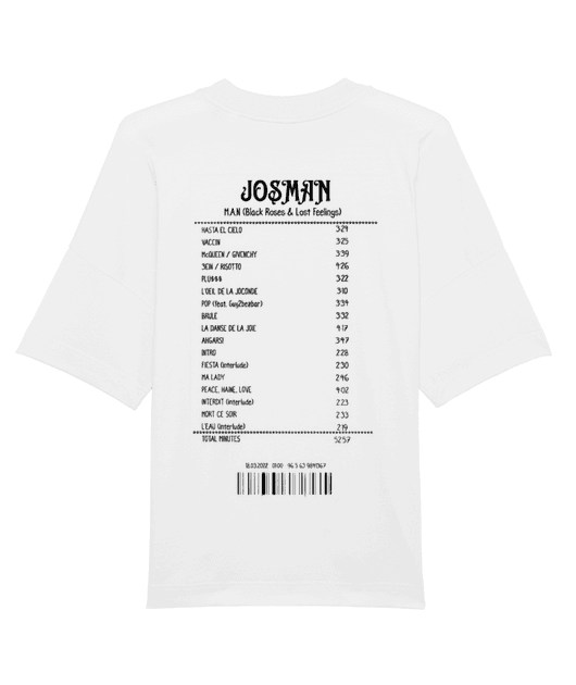T-SHIRT OVERSIZE RECEIPT JOSMAN