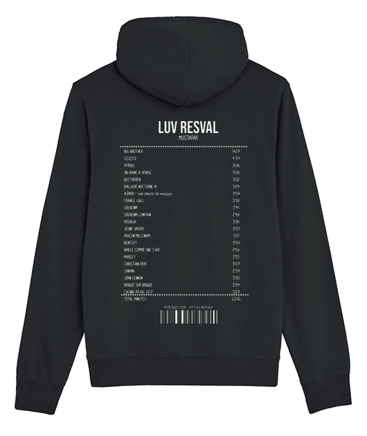 SWEATSHIRT RECEIPT LUV RESVAL (MUSTAFAR)
