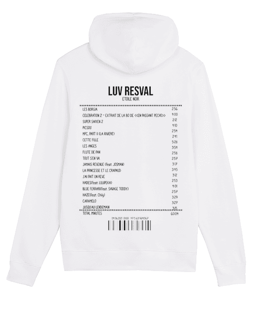 SWEATSHIRT RECEIPT LUV RESVAL (ÉTOILE NOIR)