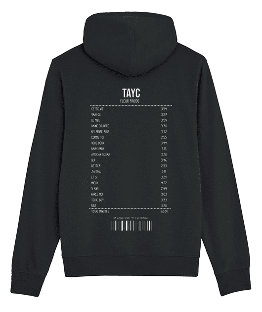 SWEATSHIRT RECEIPT TAYC (FLEUR FROIDE)