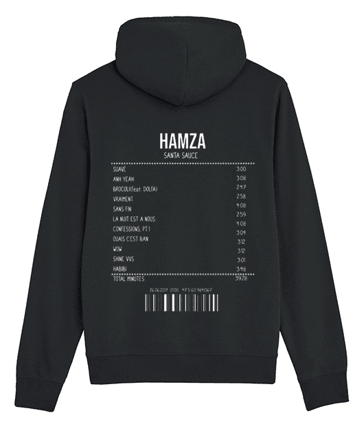 SWEATSHIRT RECEIPT HAMZA (SANTA SAUCE)