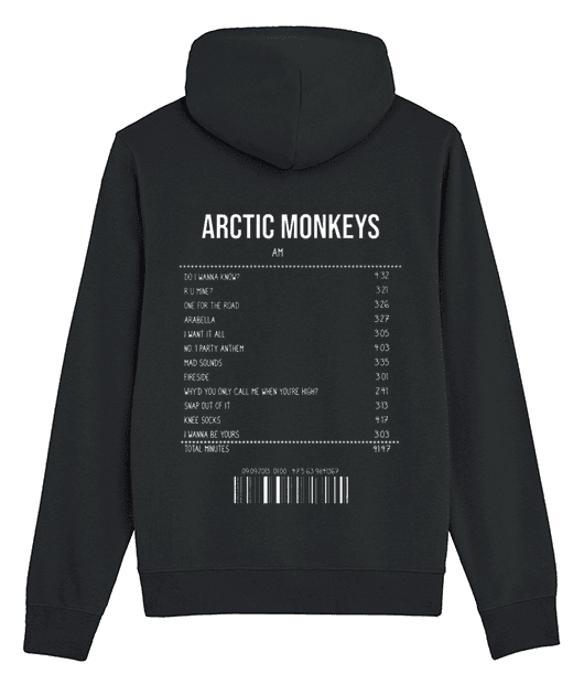 SWEATSHIRT RECEIPT ARTIC MONKEYS (AM)