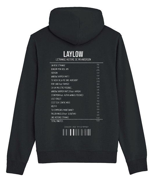 SWEATSHIRT RECEIPT LAYLOW (L’ÉTRANGE HISTOIRE DE MR ANDERSON)