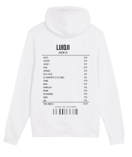SWEATSHIRT RECEIPT LUIDJI (SAISON 00)