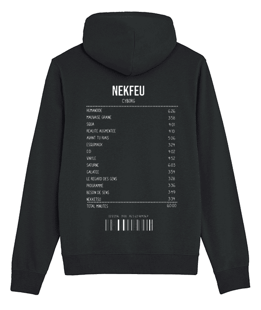 SWEATSHIRT RECEIPT NEKFEU (CYBORG)