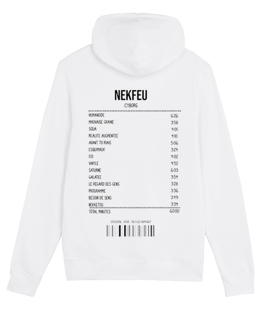 SWEATSHIRT RECEIPT NEKFEU (CYBORG)