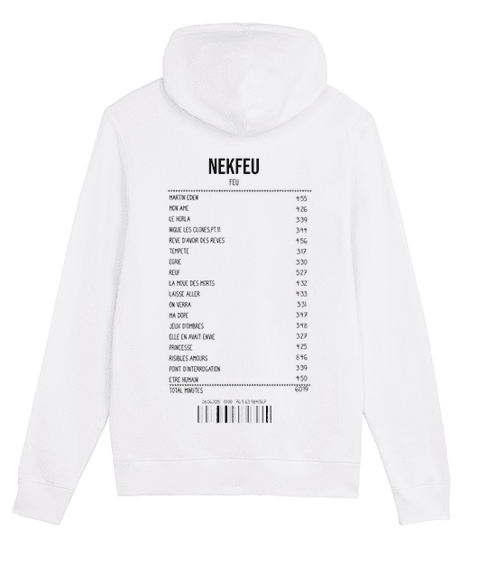 SWEATSHIRT RECEIPT NEKFEU (FEU)